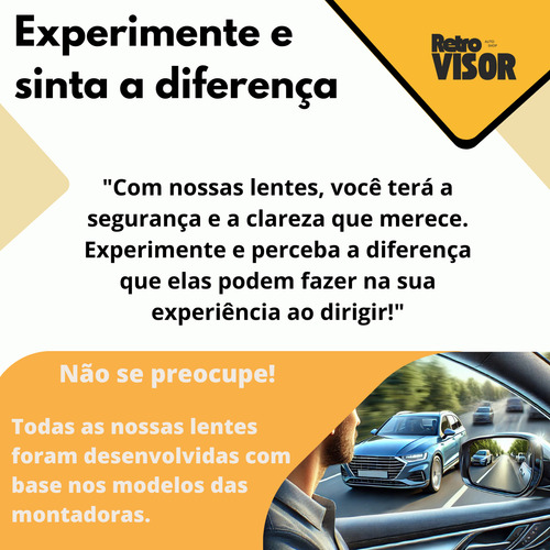 Lente Espelho Retrovisor Renegade 15/22 Convexa - Le C/ Base
