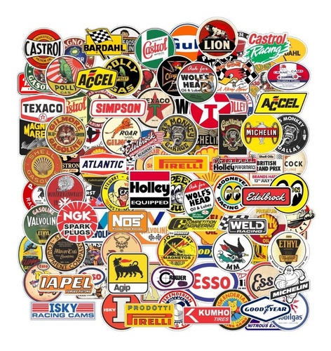 Adesivos Retro Antigos Vintage Automotivos Diversos (10un)
