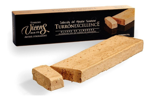 Turrón Blando De Almendra Excellence Vicens 300g