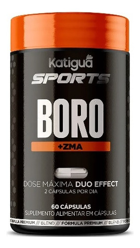 Suplemento Boro+zma Dose Máxima 60 Caps Katiguá Sports Sabor Sem sabor