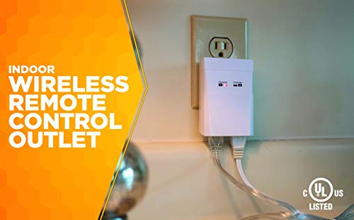 Woods 59780wd Control Remoto Para Interiores, 2 Salidas Pola