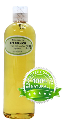 Aceite De Salvado De Arroz 12 Onzas Dr Adorable 100 Puro