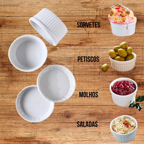 100 Ramekin Plástico Bem Resistente 50 Ml Dorama Mesa Posta