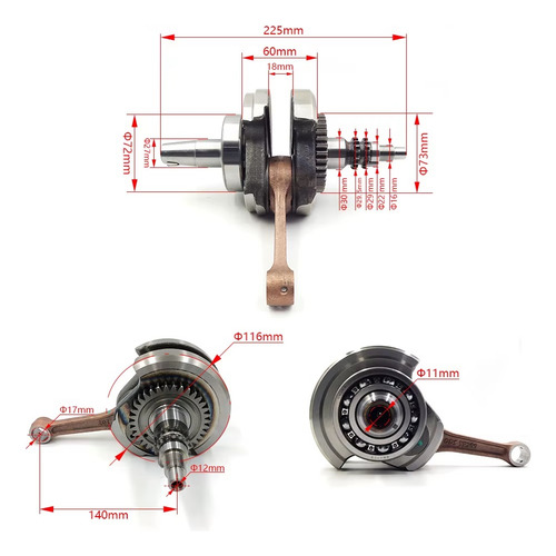 Cigüeñal Zanella Rz3 300cc