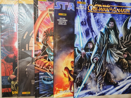 Lote Star Wars Panini 5 Edicoes Capa Cartonada 2017 Excelent