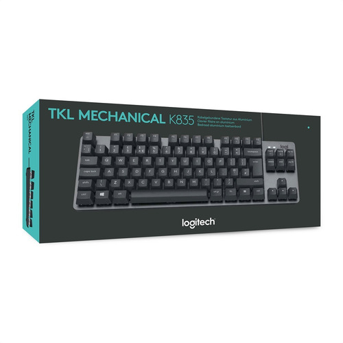Teclado Mecánico Logitech K835 Tkl, Switch Azul / Español