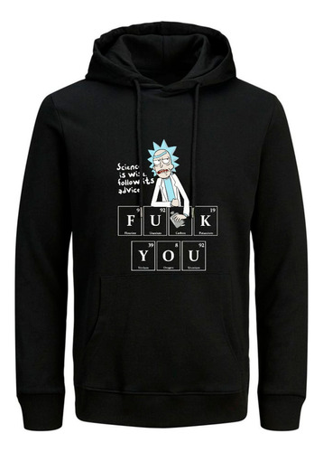 Buzo Chompa Hoodies Rick And Morty 100% Algodon Perchado 01