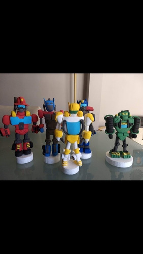 Rescue Bots En Porcelana Fría Tortas