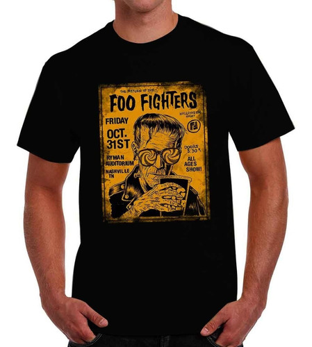 Playera Foo Fighters Rock 90s Camiseta De Moda De Musica