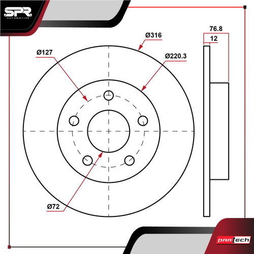 Disco Freno Trasero Jeep Wrangler V6 3.8l (3778cc) 2007-2011
