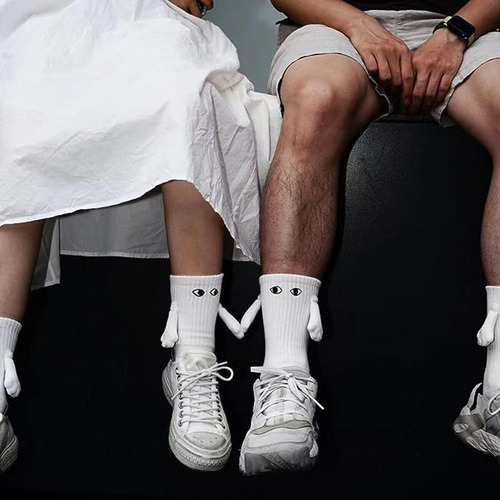 D 2 Pares Calcetines Con Imán,calcetines Con Manitas Y Ojos