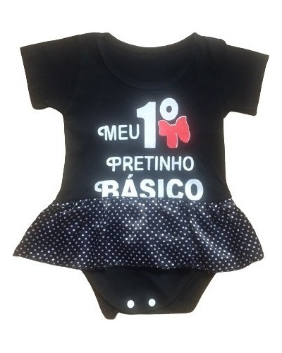 Roupa De Bebe Mesversário Body Temático Fantasia Menina