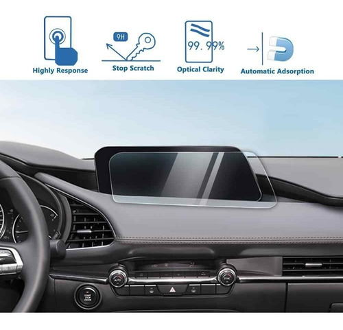 Imagen 3 de 3 de Protector En Mica Para Pantalla Mazda 3 Cx-30 2019/2020/2021