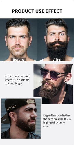 3×aceite Para Barba 5 Ml Para Hacer Crecer La Barba Más Gru