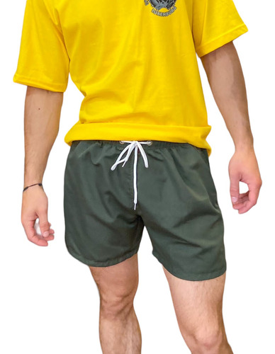 Short Malla Hombre Negro Y Colores 