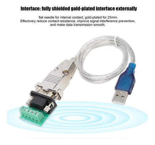 Convertidor De Cable Adaptador Usb A Rs485 Compatible Con Rs