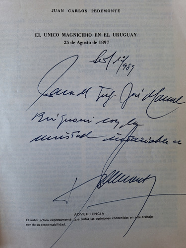 La Muerte Del Presidente Idiarte Borda El 25 Agosto 1897 (Usado)