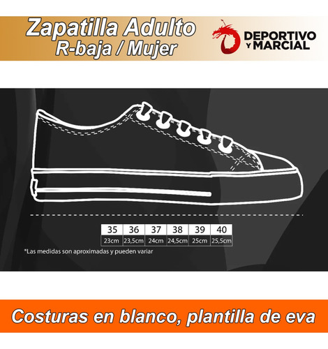 Imagen 6 de 10 de Zapatillas Pampero Adulto Lona Urbana Mujer Hombre En3x