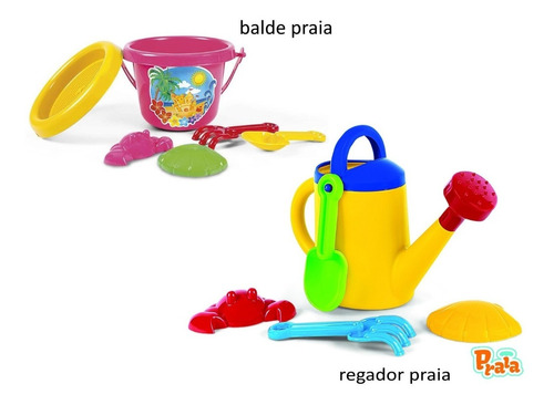 Kit Verão: Regador E Baldinho Praia Brinquedo Infantil