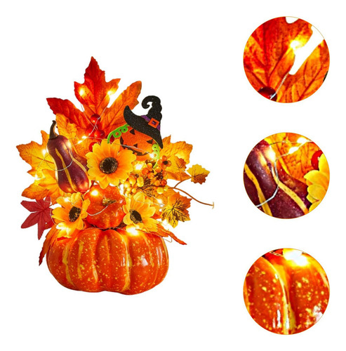 Para Abóbora De Halloween, Ornamento De Abóbora Artificial,