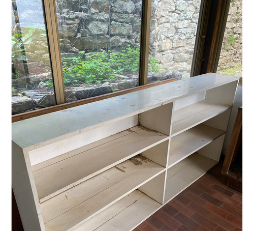 Mueble De Estantes Blanco De Madera (Usado)