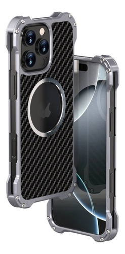 Capa Magnética De Metal Para iPhone 16/15 Plus/pro Max