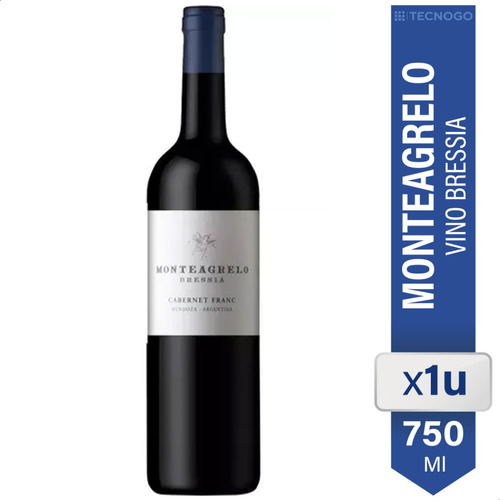Vino Monteagrelo Cabernet Franc 750 Cc Bressia