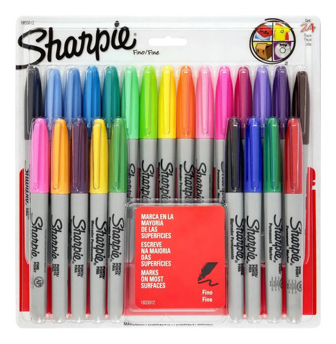 Marcadores Clásico 24 Colores Sharpie Dmg