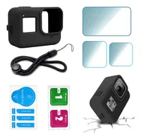 Comprar Case De Silicona Gopro Hero 8 + Kit Protectores De Pantalla