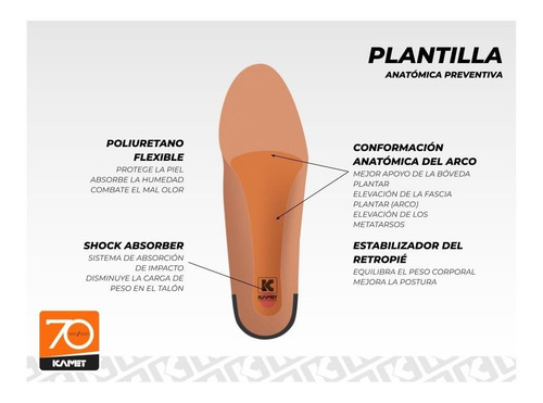 Imagen 5 de 6 de Calzado De Seguridad Kamet Zapato Trueno Waterproof P. Acero