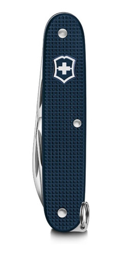 Reloj Victorinox Alliance Con Navaja Suiza Original E-watch Color de la correa Plateado Color del bisel Plateado Color del fondo Azul