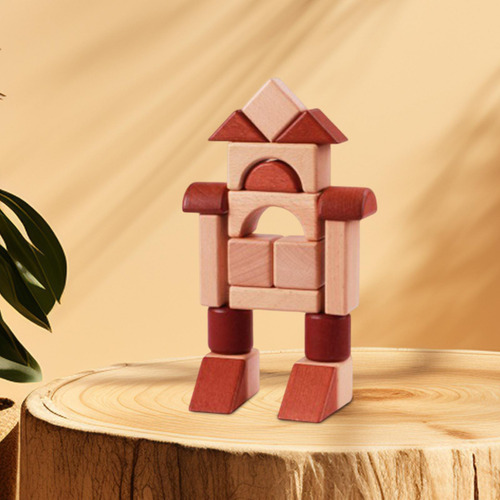 Bloques De Construcción De Madera Para Niños En Edad
