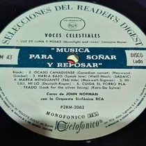 Comprar Sin Tapa Disco Musica Soñar Reposar 2 Voces Celestiales O0