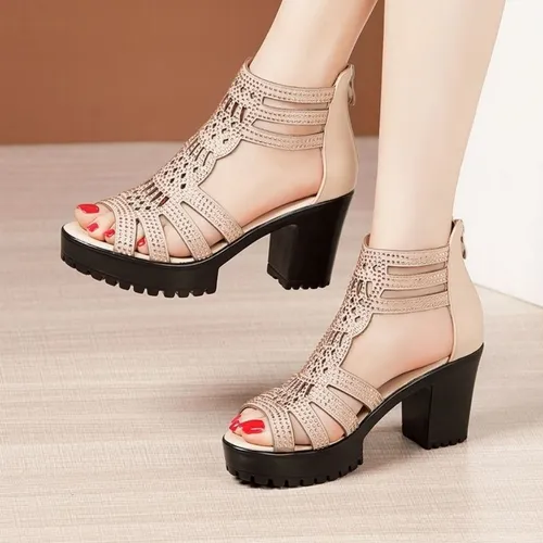 Sandalias semi altas sales