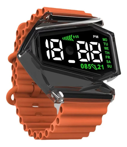 Elegant Black - Nuevo Reloj De Avión Led F6 Resistente Al Ag