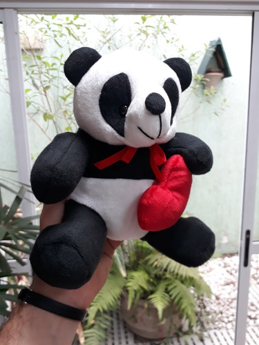 Urso Ursinho Panda 20cm Amor Love Presente Para A Namorada