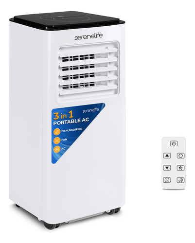 Aire Acondicionado Portátil 8000 Btu 3 En 1 Con Control Remo Color