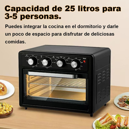 25l Horno Multifuncional Freidora De Freidora De Aire 1600 W