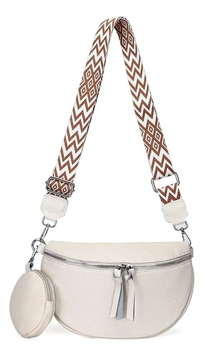 Bolso De Pecho De Cuero Genuino De Lujo Para Mujer, Bolso