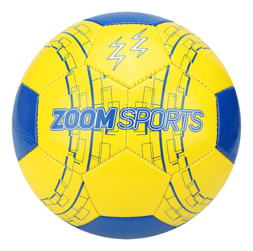 Balon De Futbol N°5 Zoom Sports Amarillo/azul