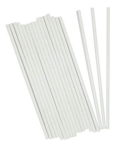 Imagen 1 de 3 de Mylin Palitos De Papel Para Paleta Cakepop 15cm 20pzas
