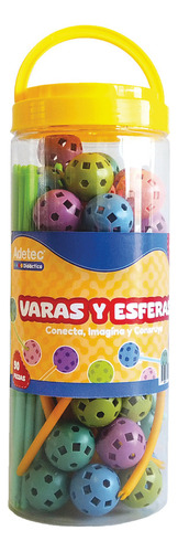 Varas Y Esferas Conectables Adetec 90 Piezas