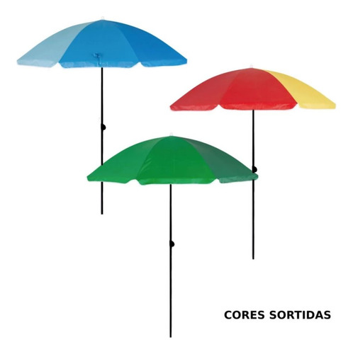 Kit Carrinho De Praia Com Avanço + Guarda Sol + 2 Cadeiras