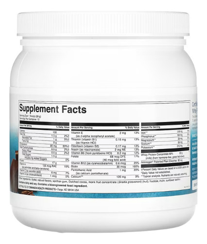 Swanson Proteína De Suero De Leche En Polvo Chocolate 420g