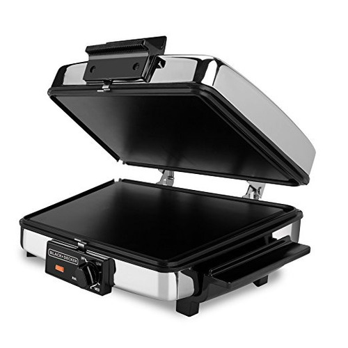 Negro + Decker G48td 3-en-1 Wafflera, Negro