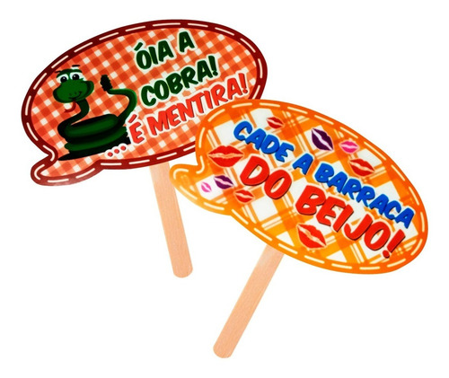 Imagem 3 de 7 de Placas Divertidas Juninas - Kit 10 Unidades