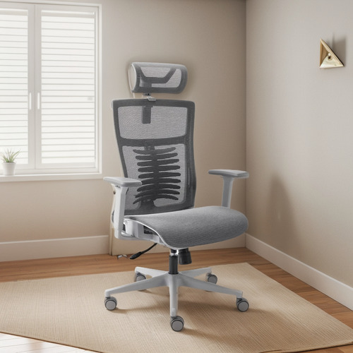 Cadeira De Escritório Ergonômica Vertta Cinza Elements