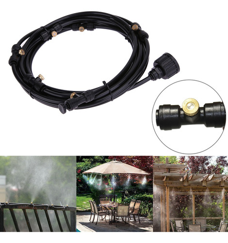 1 Juego Al Aire Libre Fresco Patio Sistema De Nebulización V