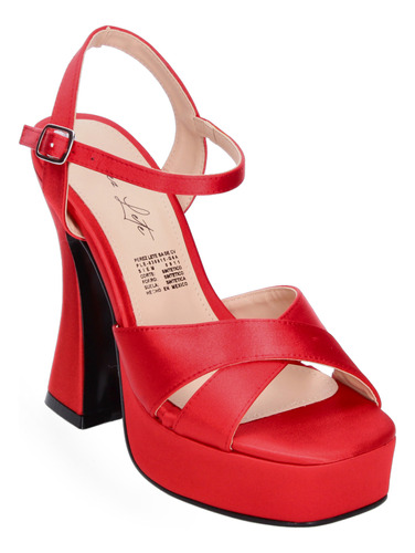 Zapatillas Perez Lete Rojo Para Mujer [plt354]