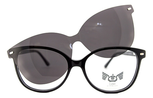 Armazón De Lentes Czar Con Clip-on - G5501 C1